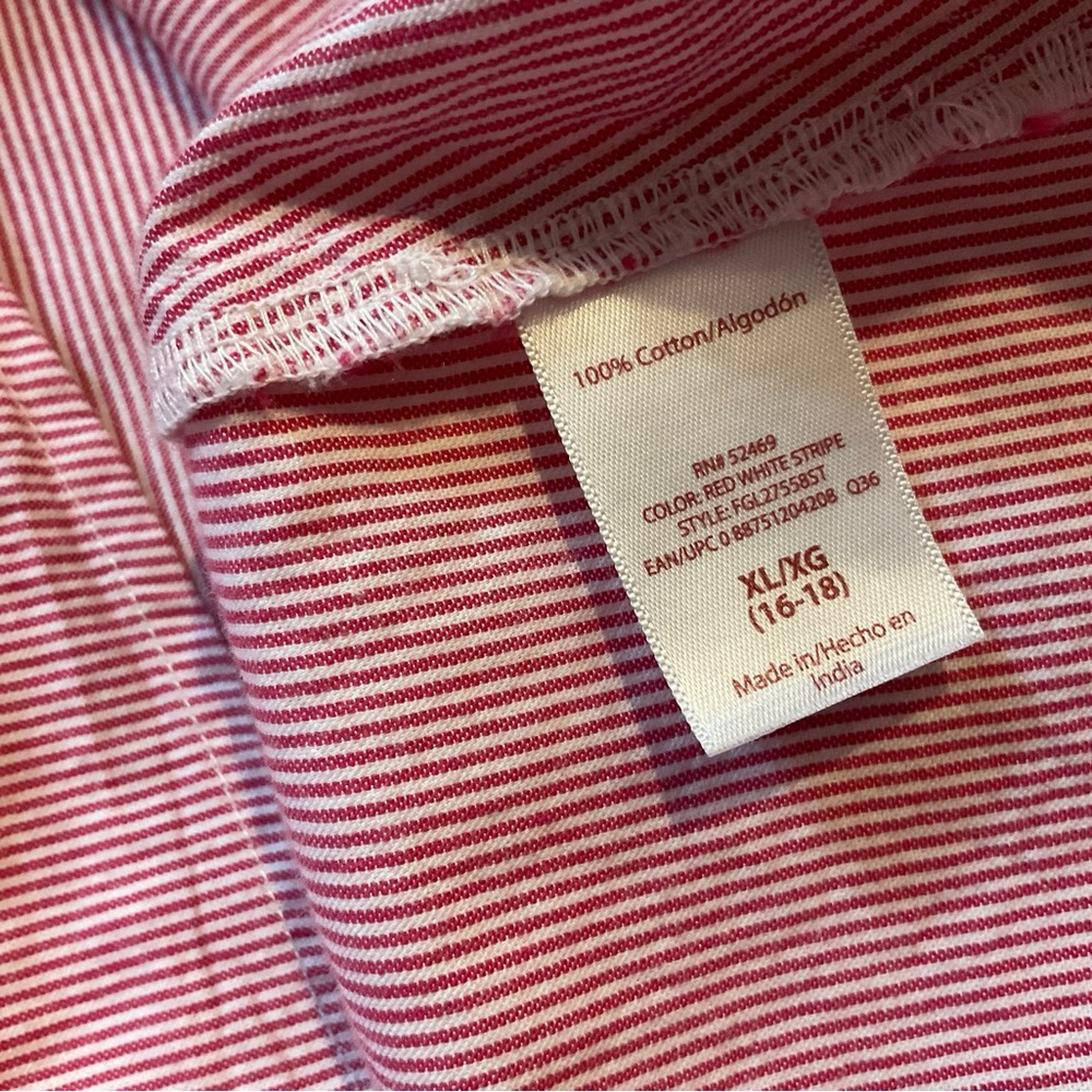 NWOT Faded Glory red and white stripe Midi Dress - Picture 8 of 9